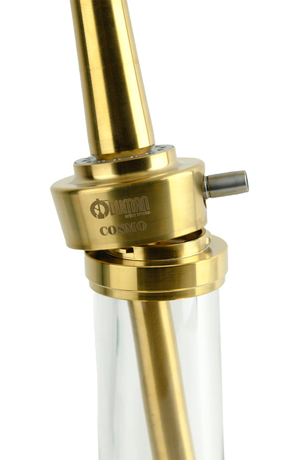 ODUMAN COSMO HOOKAH - GOLD BODY-CLEAR GLASS