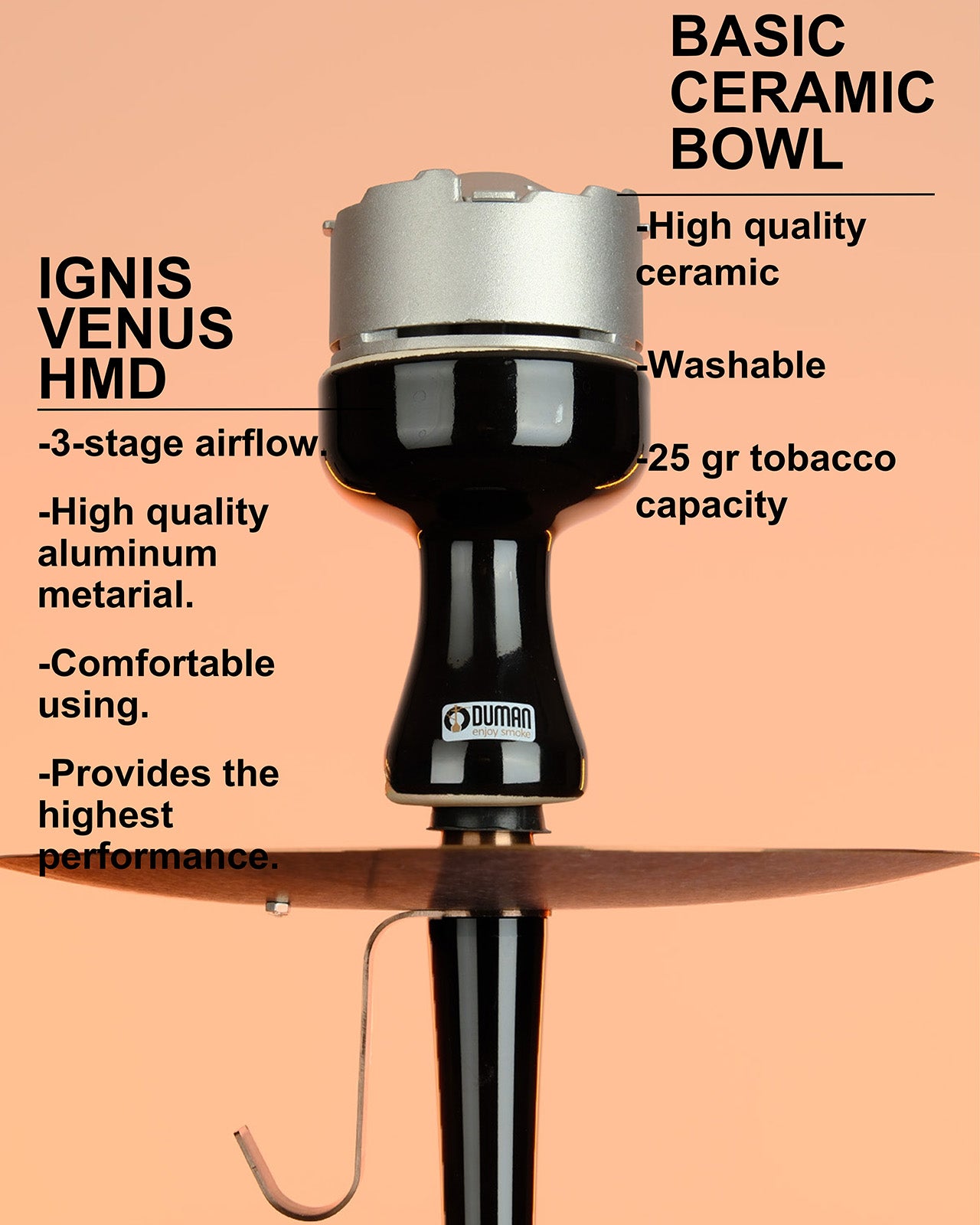 ODUMAN ARTEMIS HOOKAH BRONZE - FULL SET
