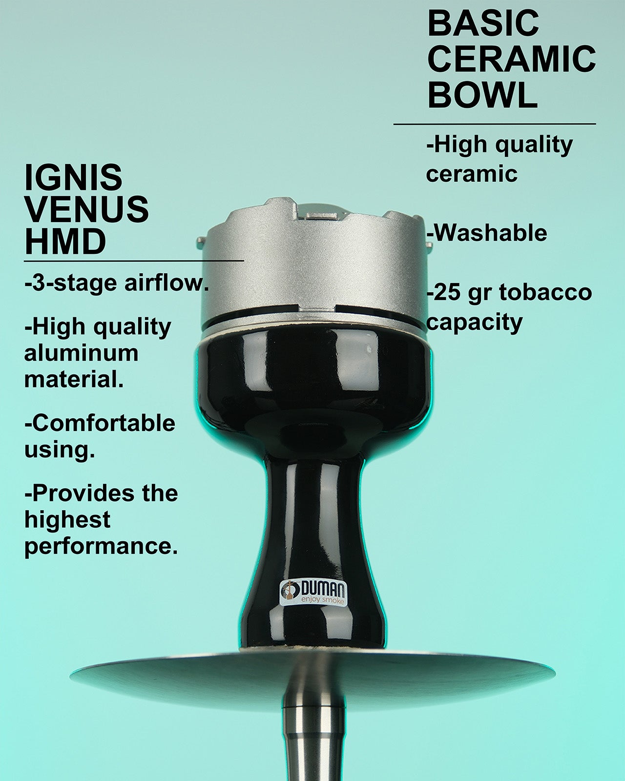 ODUMAN GUSTO-ECO HOOKAH - FULL SET